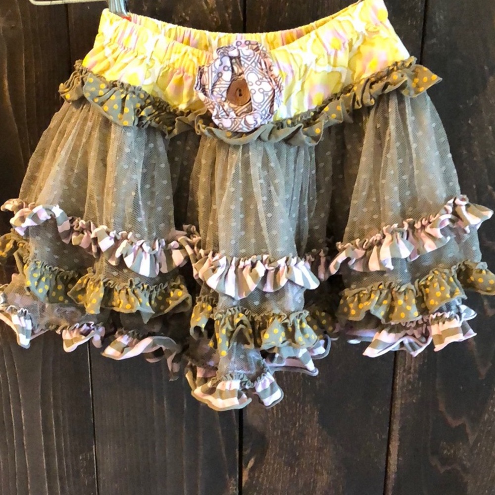 Mustard Pie Kenzington Skirt Baby Yellow Sage
